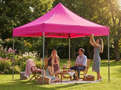 Pink gazebo roof cover for 3x3 metre structure