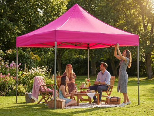 Pink gazebo roof cover for 3x3 metre structure