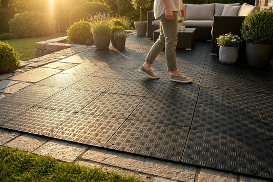 Flooring PRO in Anthracite, made from Recycled PE for versatile use