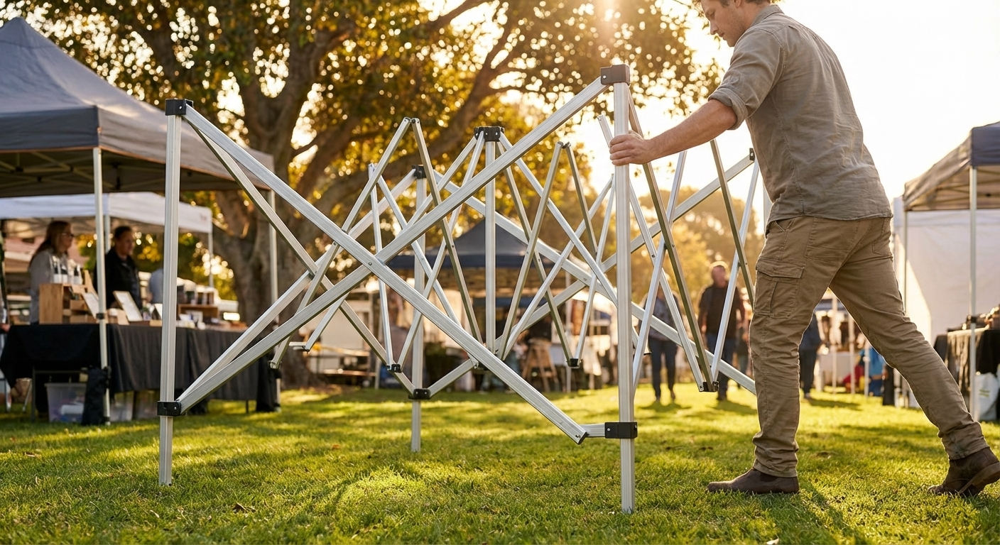 Aluminium gazebo frame 4x4m for outdoor events - view 3
