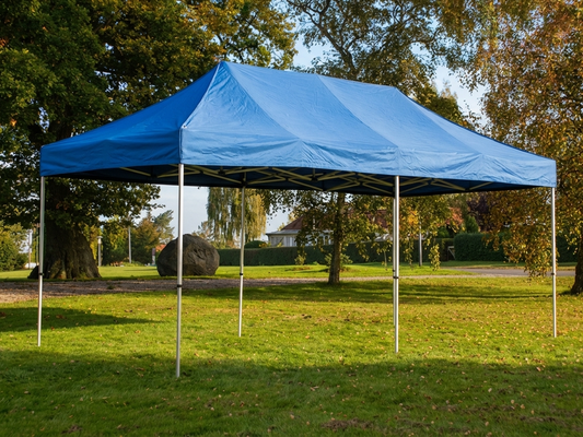 Pop up gazebo in blue with steel frame for outdoor events - product detail