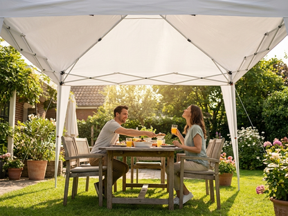White pop-up gazebo roof lining for 3x3m frame - view 3