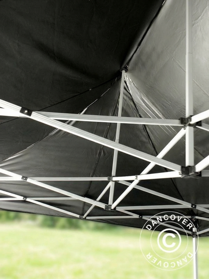 Black pop-up gazebo 3.5x7m with aluminium frame - product detail