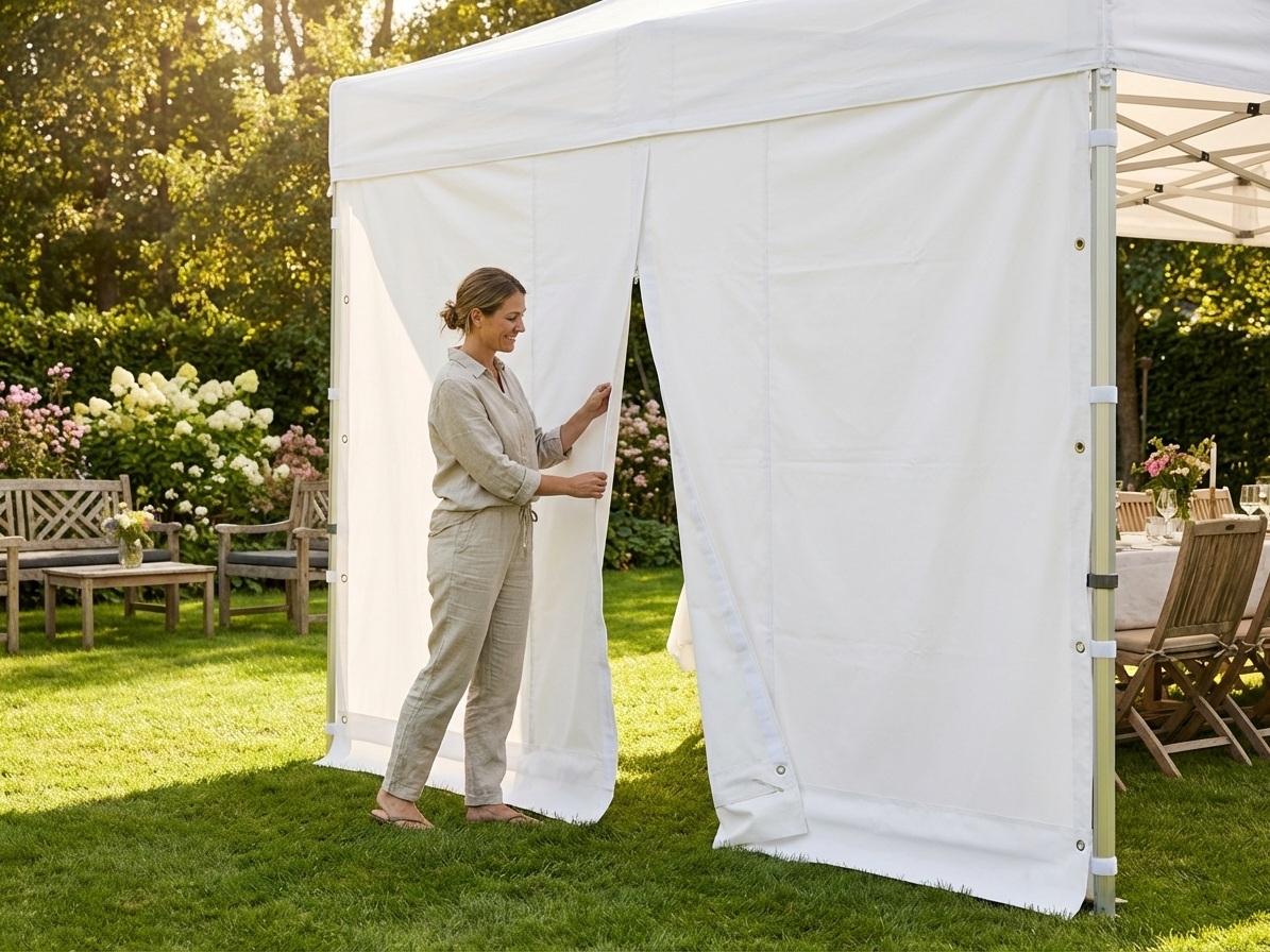 3m white PVC endwall for indoor and outdoor use - view 3