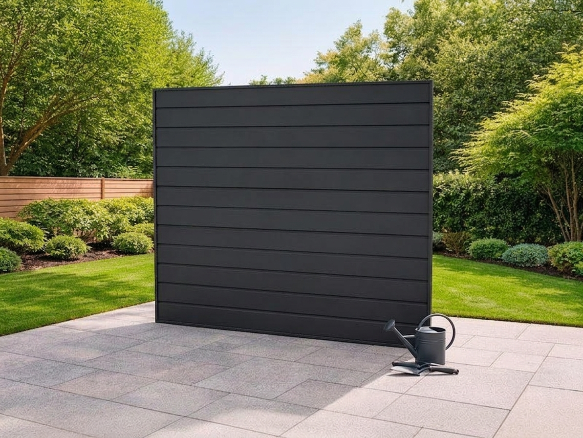 Metal Shed Rear Extension Panel in Anthracite