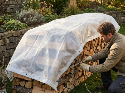 Translucent tarpaulin 6x10m PE 250 g/m² for outdoor use