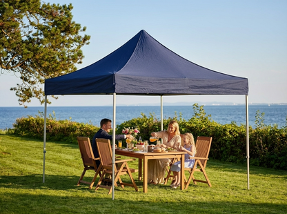 Pop up gazebo 3x3m dark blue with aluminium frame for outdoor events