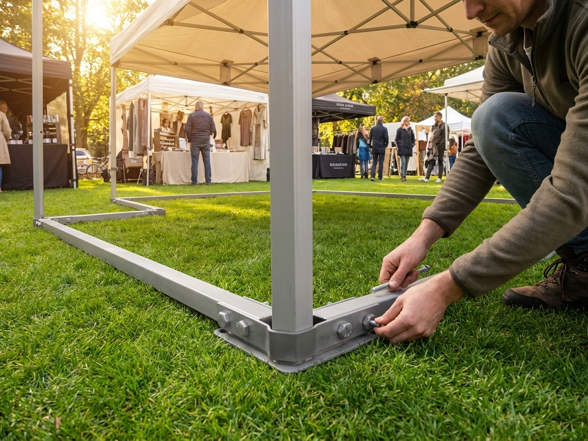 Steel Ground Bar for Event Tents, 4x6m - view 3