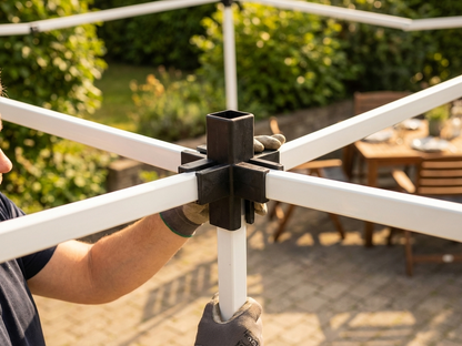 Black plastic top fitting for indoor use - view 3