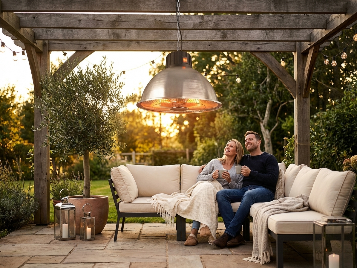 Aluminium patio heater suitable for outdoor use - product detail