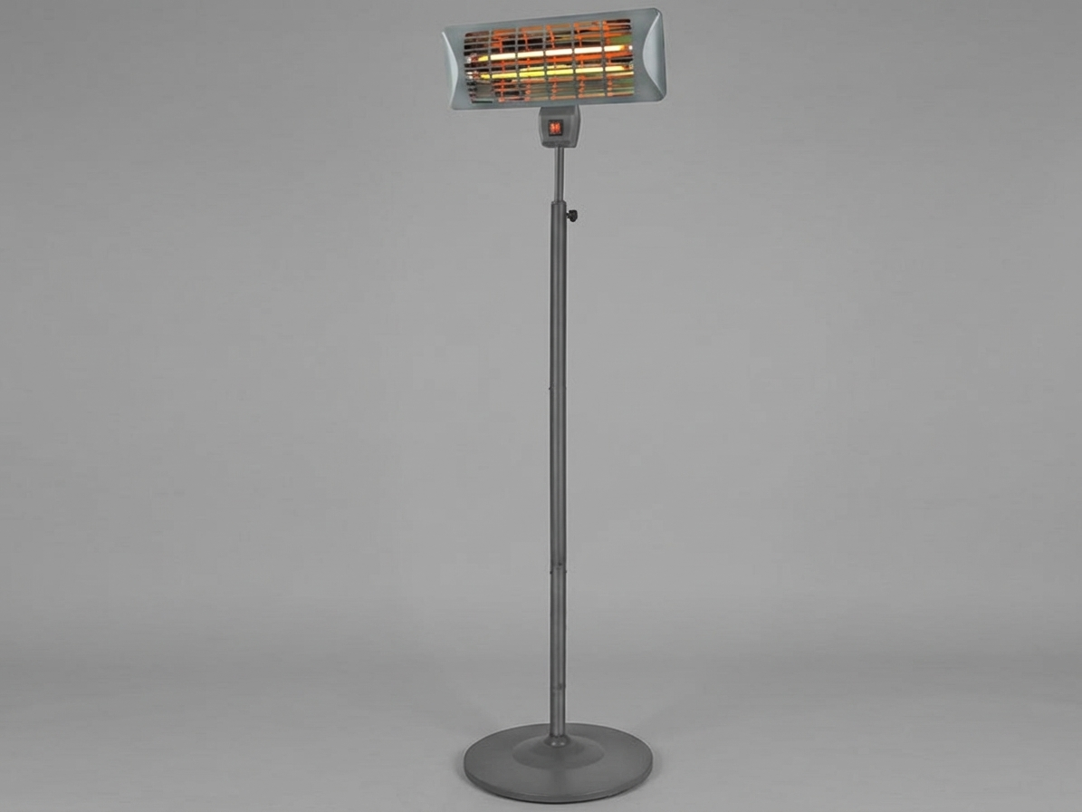 Grey patio heater for outdoor use - product detail