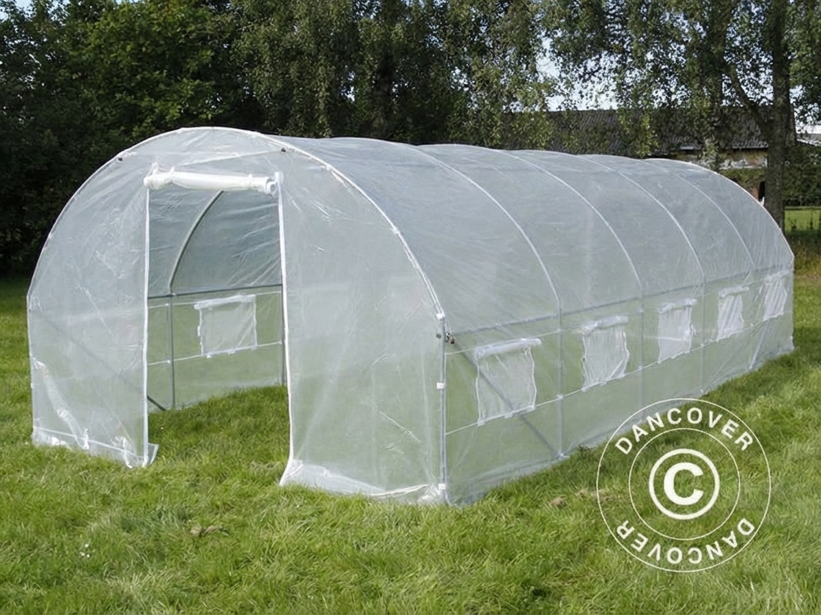 Polytunnel Greenhouse with Transparent Foil for Domestic and Commercial Use - product detail