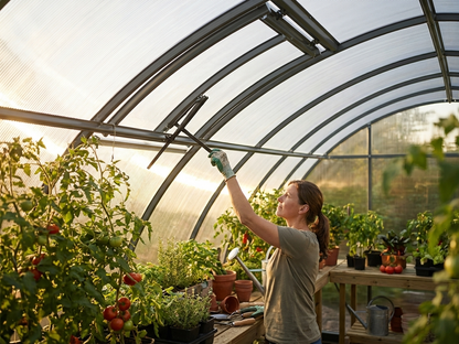 Silver ventilation window for greenhouse 100x60cm - view 3