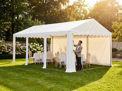 White marquee roof cover 4x8m strong PVC for events - product detail