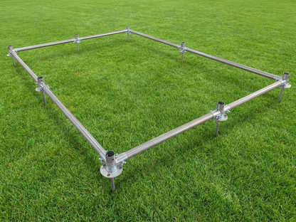 Ground bar frame for 6x8m marquee, galvanised steel - product detail
