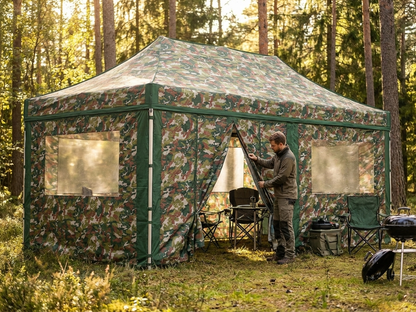 Gazebo Sidewall Kit in camouflage pattern for outdoor events