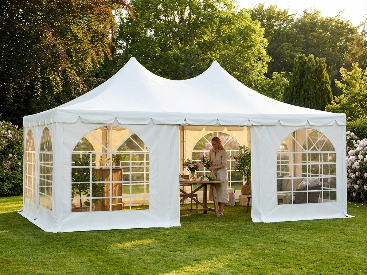 White Marquee Pagoda 4x6m for Outdoor Events - view 3