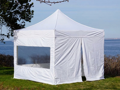 Pop up gazebo in white with steel frame for outdoor events - product detail