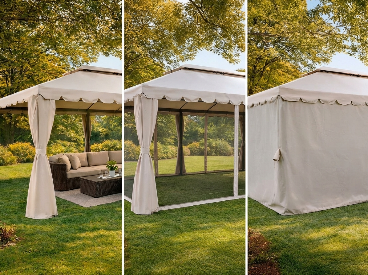 Sand coloured gazebo 3x6 m for outdoor events - product detail