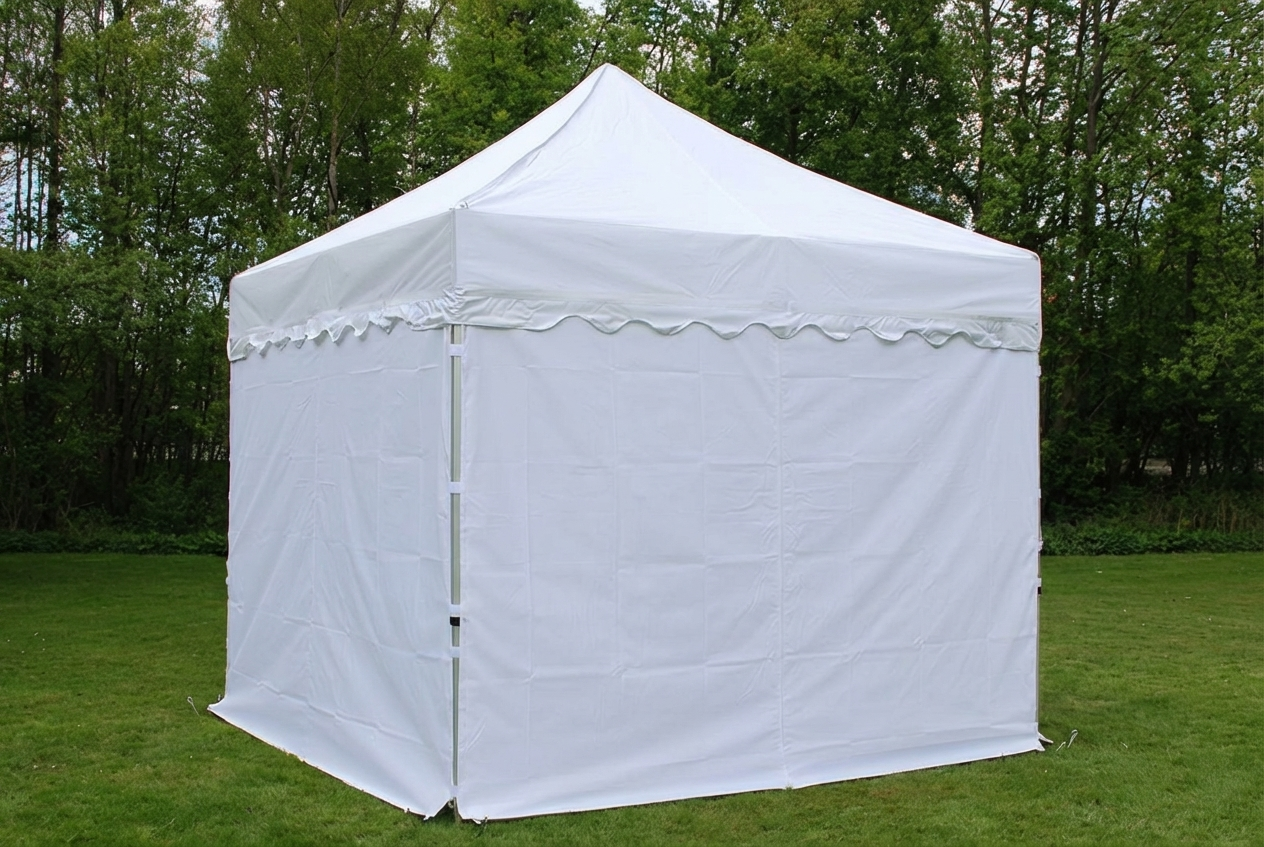 Pop Up Gazebo 3x3m White with Aluminium Frame