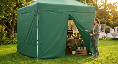 Green sidewall 3m made of durable polyester with PVC backing