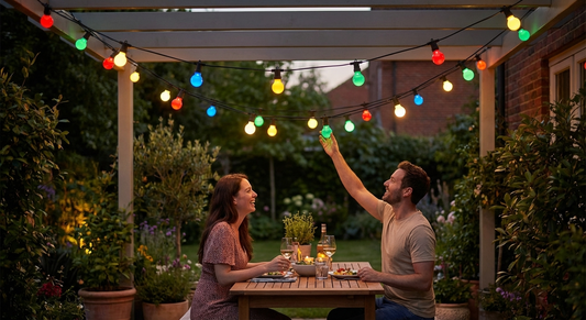 LED Fairy Lights in Black and Warm White for indoor and outdoor use
