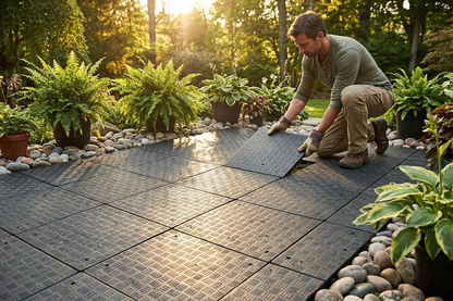 Flooring PRO Anthracite 40m² Recycled PE flooring