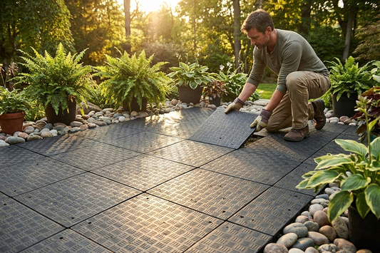 Flooring PRO Anthracite 40m² Recycled PE flooring