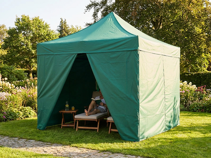 Pop Up Gazebo 3x3 m Green with Aluminium Frame for Outdoor Events - product detail