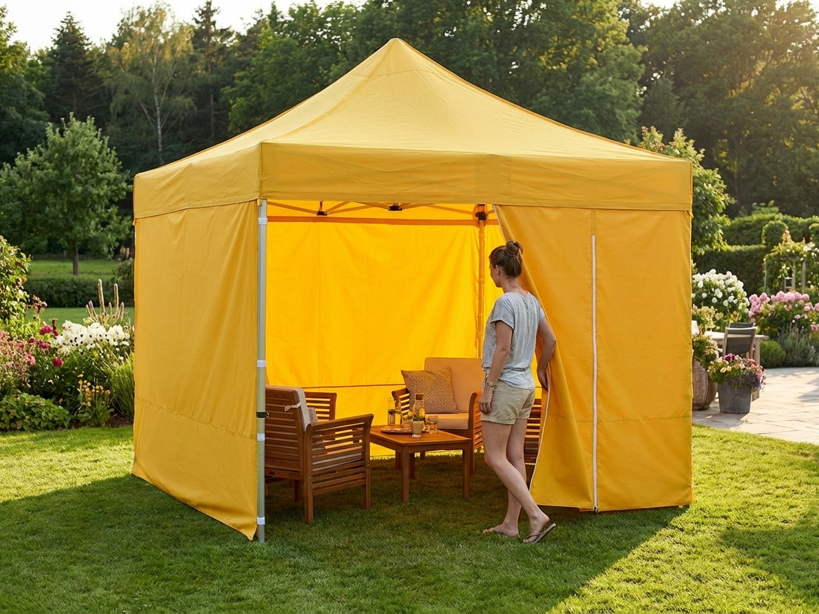Yellow sidewall kit for 3x3 m gazebo - product detail