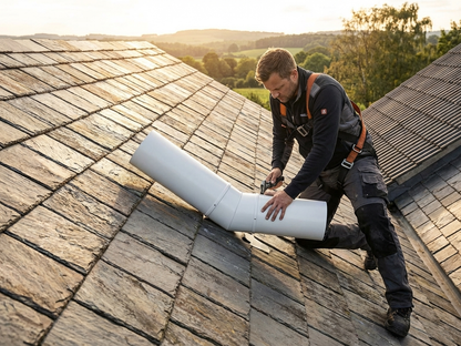 172 mm galvanised steel roof pipe in silver - product detail