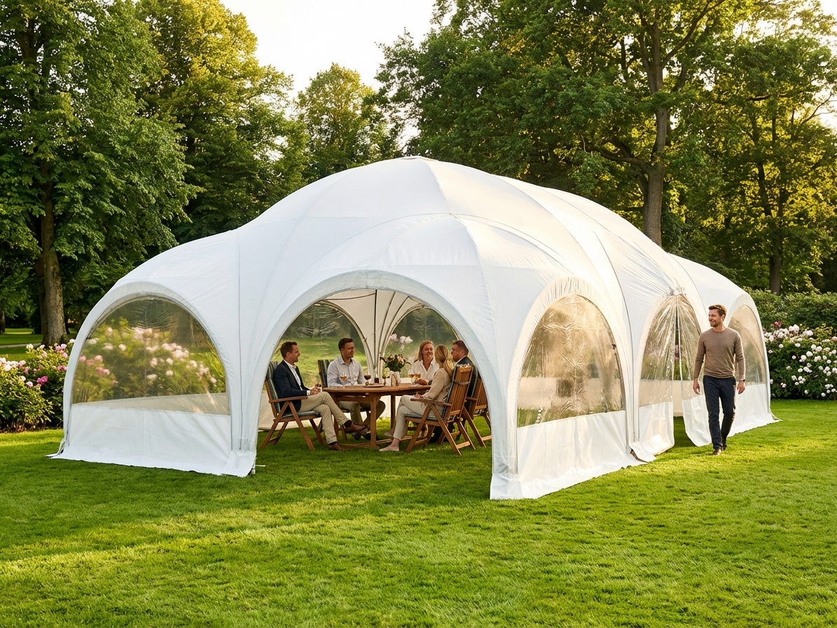 White dome marquee 6x9 m for outdoor events - view 3