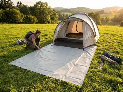 Grey PVC Tarpaulin 4.5x6.5 m for Ground Cover