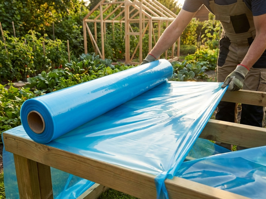 Transparent greenhouse film for garden use, 6x60m, UV-resistant - product detail