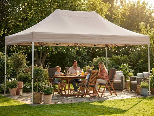 Gazebo Roof Cover 4x6 m Latte in durable polyester PVC