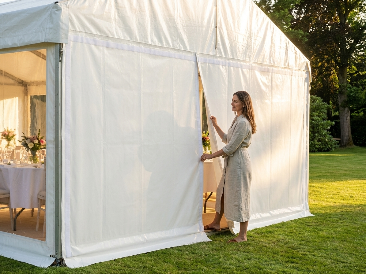 PVC Endwall 4m White UV Water Resistant