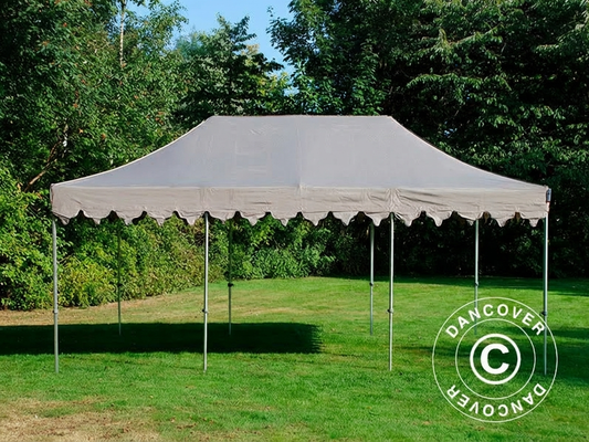 Pop Up Gazebo 4x6m Latte Steel Frame for Outdoor Events