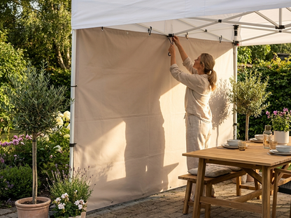 Endwall UNICO 3m Sand for outdoor use, UV and water-resistant