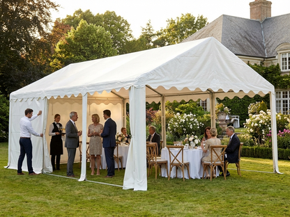 White PVC/polyester marquee roof cover 6x12m for outdoor use - product detail