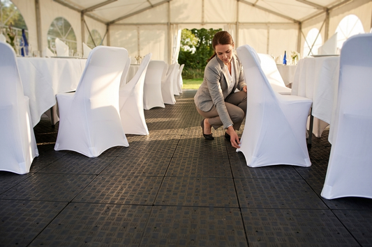 Recycled PE flooring in anthracite, 98 m² - product detail