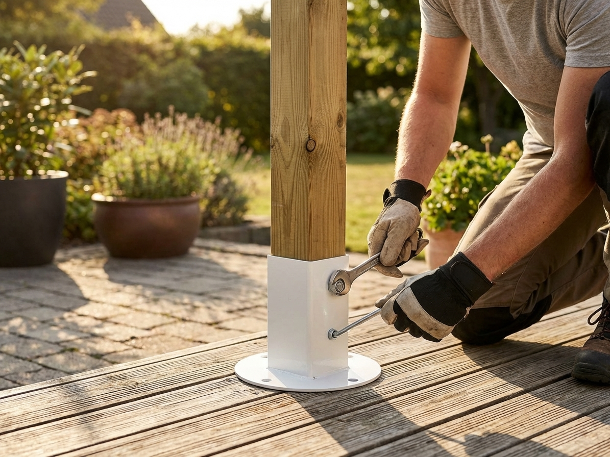 Galvanised Steel Foot Base in Silver for Industrial Use - product detail