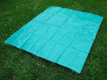 Green polyethylene tarpaulin 20x20 m for outdoor use