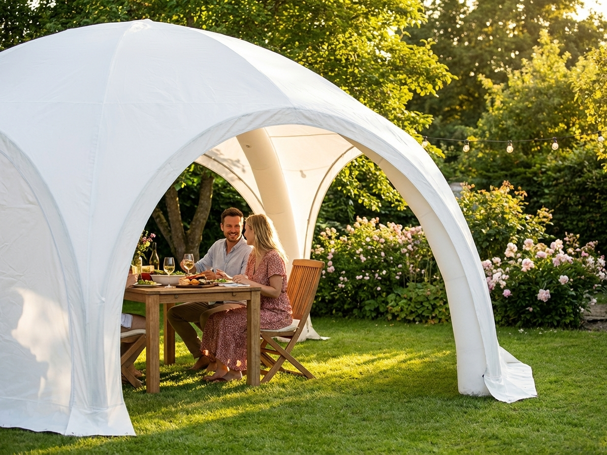 Dome marquee sidewall in white, 3x1.95m, for outdoor events - view 3