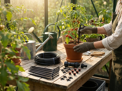 Black Greenhouse Irrigation Kit with 10 m Polypropylene Tube - view 3