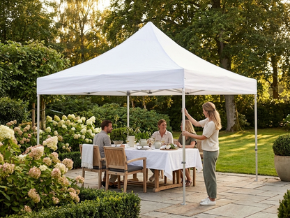 White gazebo roof cover, 3x6m, for outdoor use - view 3