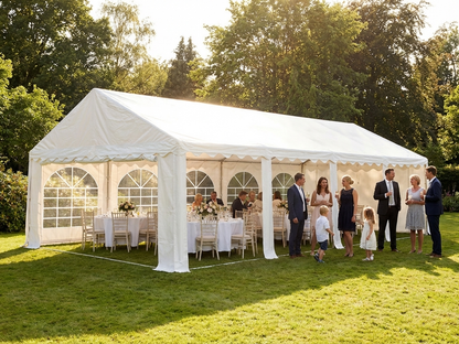 White PVC marquee 5x10m for outdoor events - view 3