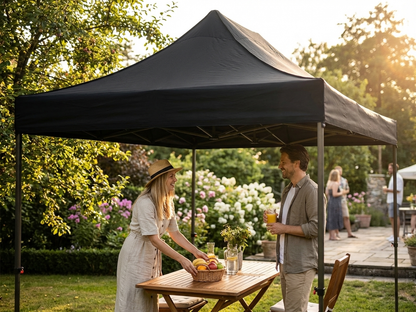 Black gazebo roof cover, 2.5x5 metres, outdoor use - view 3