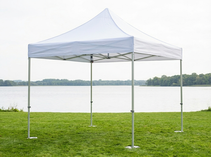 Pop up gazebo 3x3 m white flame retardant for exhibitions