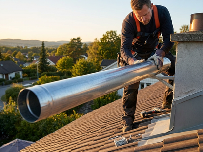 Galvanised steel roof pipe 38mm silver for industrial use - view 3