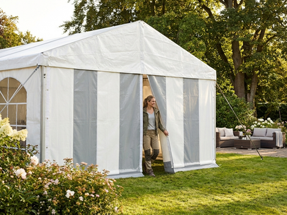 Endwall PLUS in white and grey made from polyethylene tarpaulin - view 3